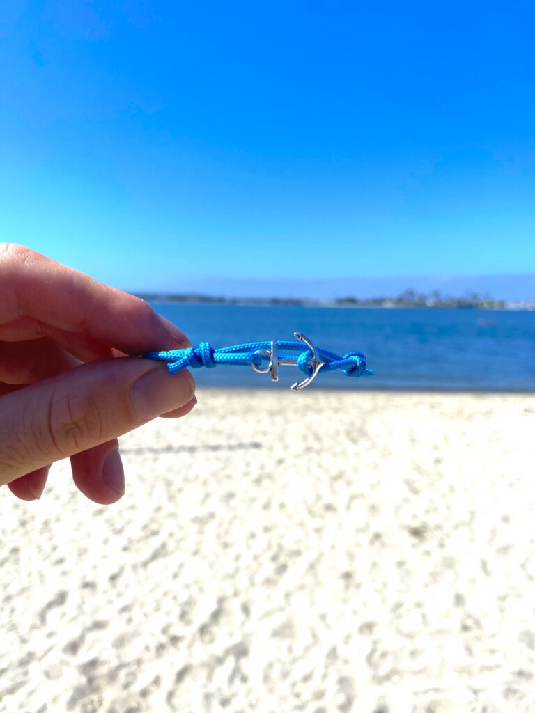 Ocean Blue Anchor bracelet